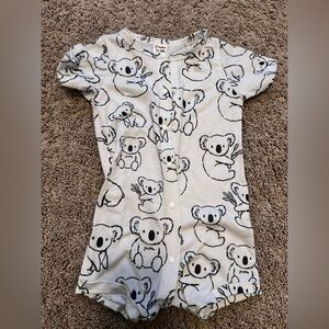 PatPat White Koala Kids Romper